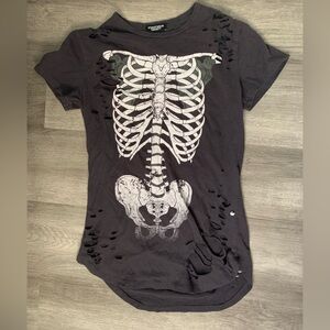 Streetwear Society Black Skeleton Tee